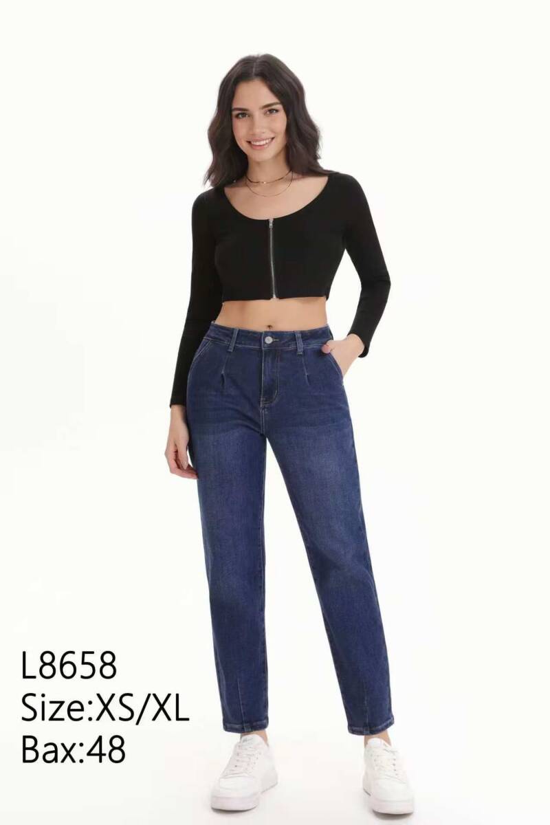 Spodnie damskie jeansy Roz XS-XL, 1 Kolor Paczka 12 szt